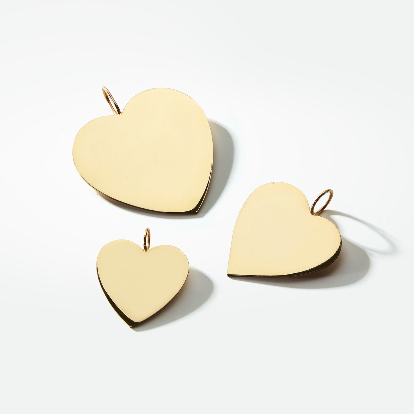Large Gold Heart Charm