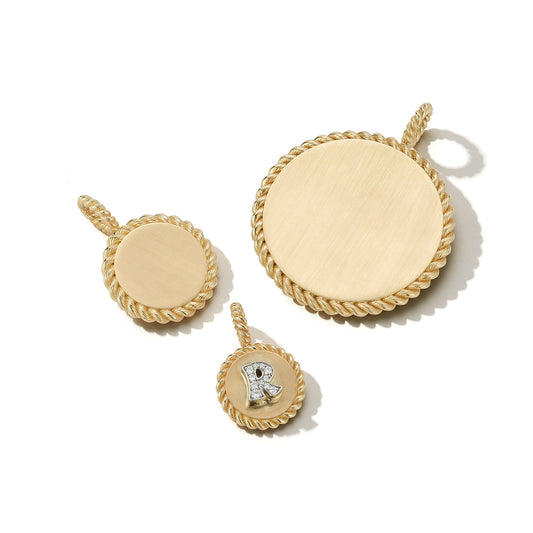 Leona Small Disc Charm Pendant