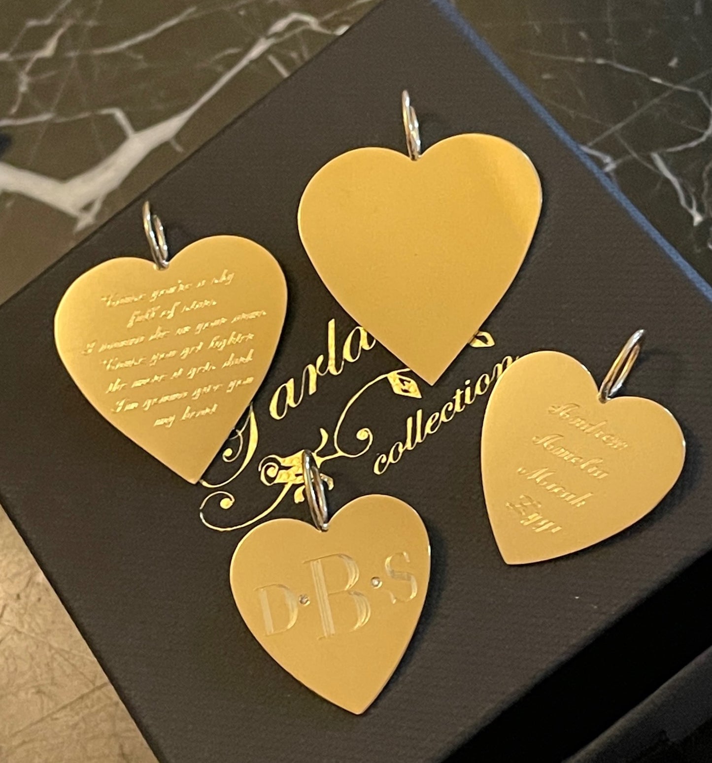 Large Gold Heart Charm