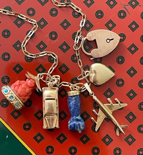 Estate Coral and Turquoise Buddha Charm