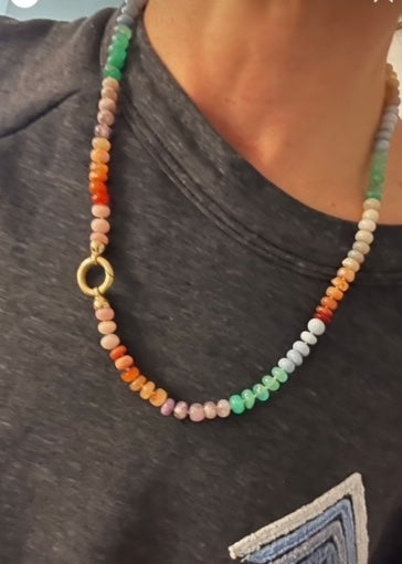 Multicolor Opal Necklace