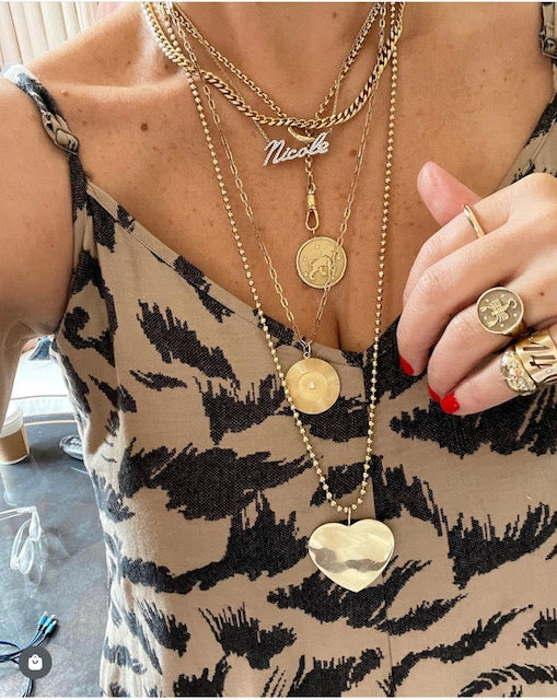 Zodiac Medallion with Transitional Belcher Chain
