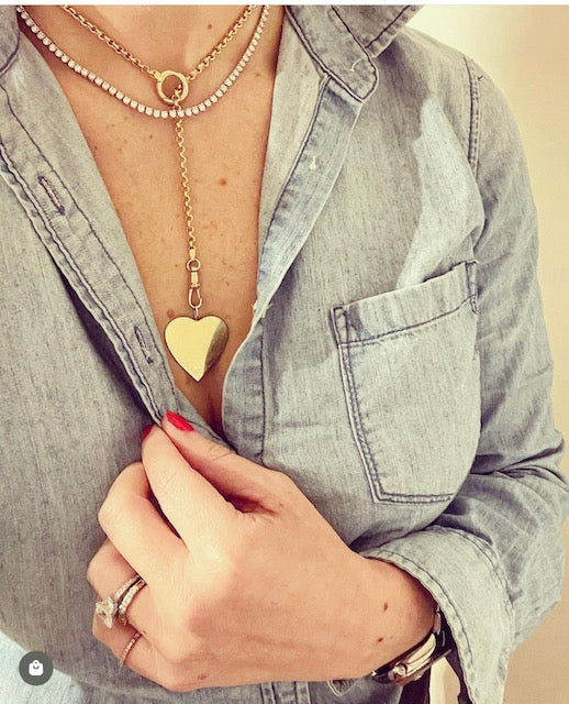 Medium Gold Heart Charm