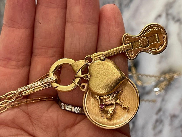Round Push Charm Clasp / Extender