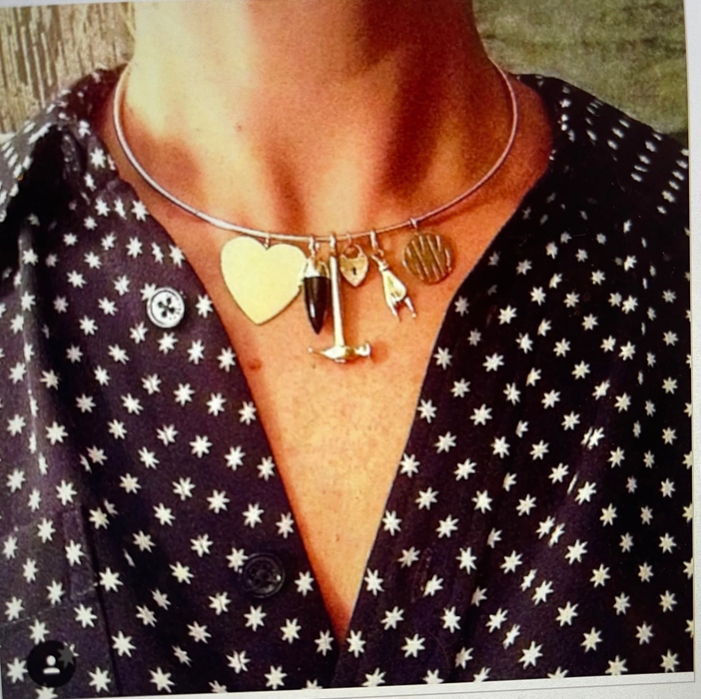 Medium Gold Heart Charm