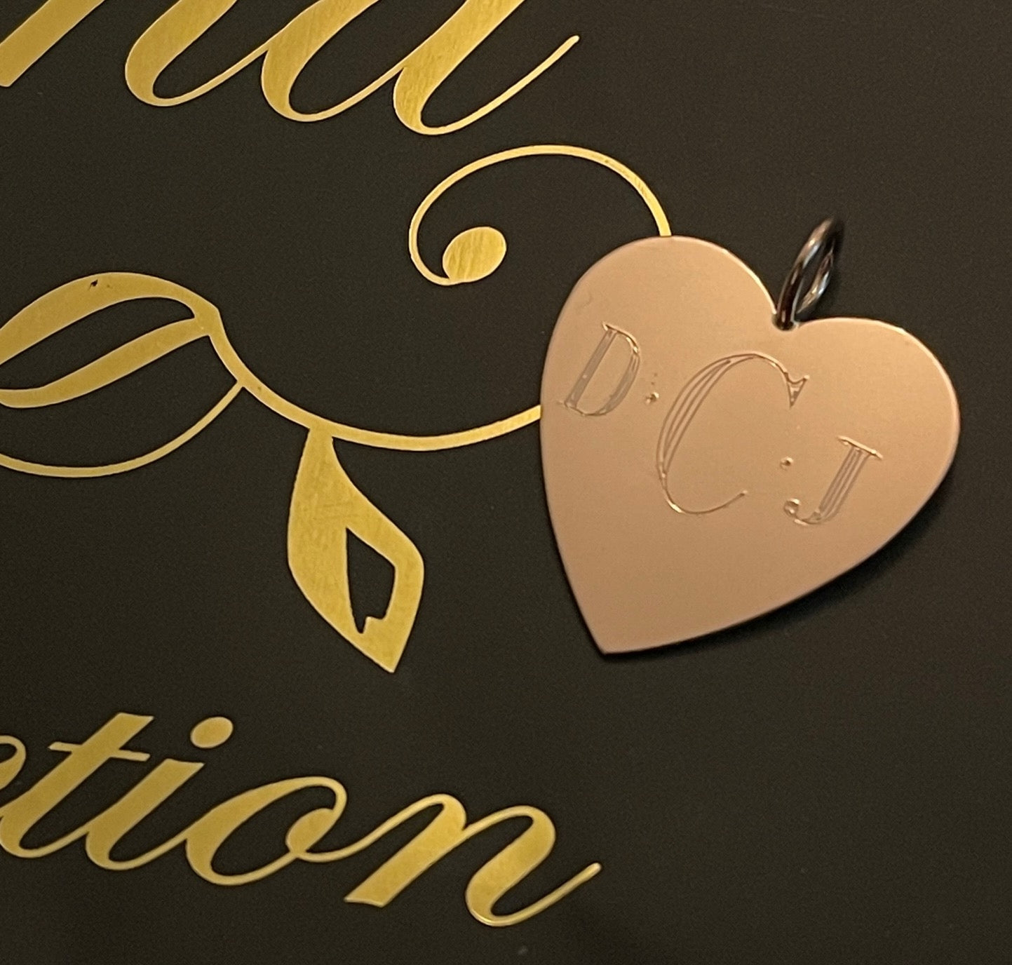 Medium Gold Heart Charm