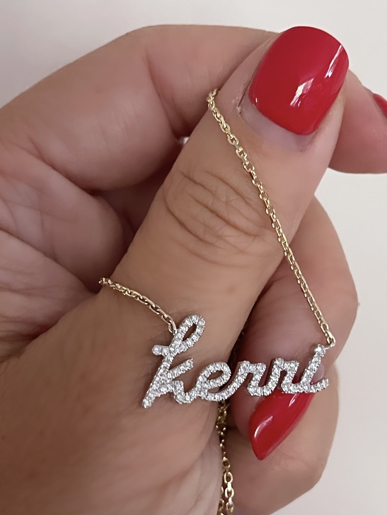 Custom Diamond Nameplate