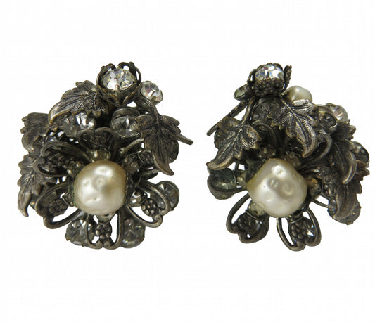 Vintage DeMario Cluster Earrings
