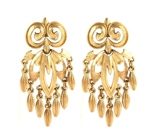 Vintage Monet Chandelier Earrings