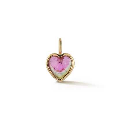 One-of-a-Kind Watermelon Tourmaline Heart Charm