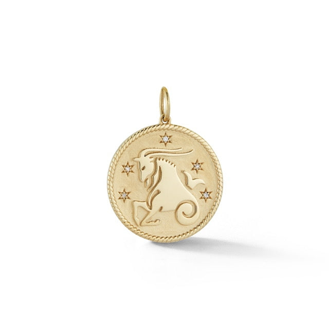 Zodiac Medallion with Transitional Belcher Chain