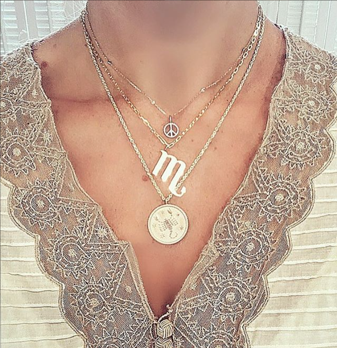 Zodiac Medallion with Transitional Belcher Chain