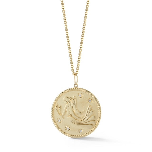 Zodiac Medallion with Transitional Belcher Chain